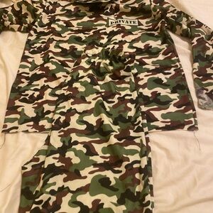 Private Label Camouflage Kids Pajama Set